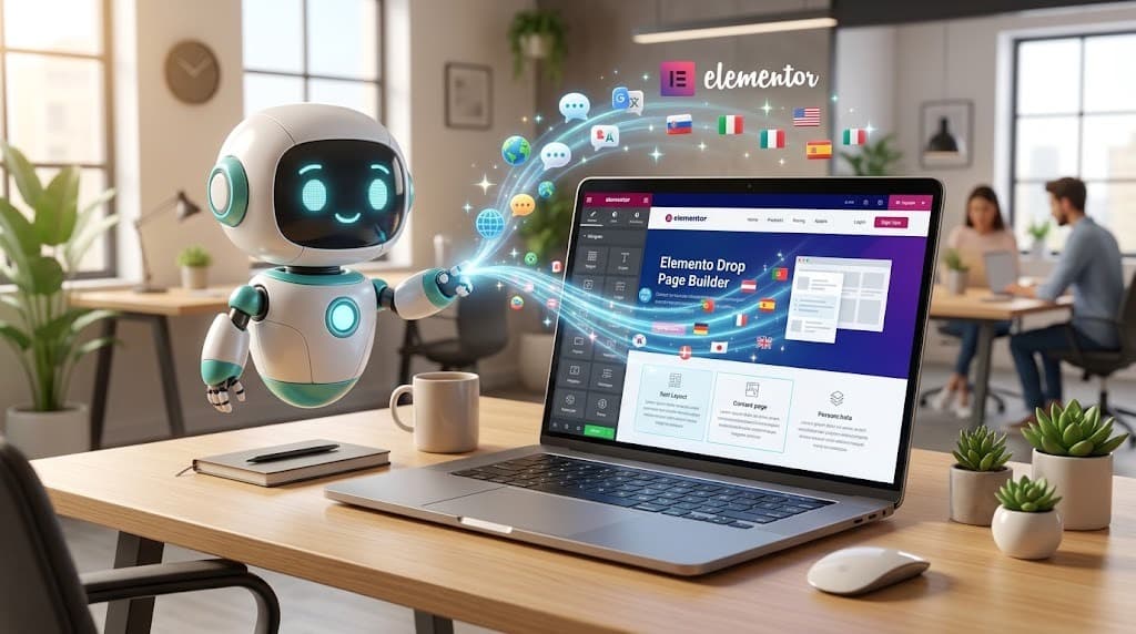 Translating an Elementor site with AI