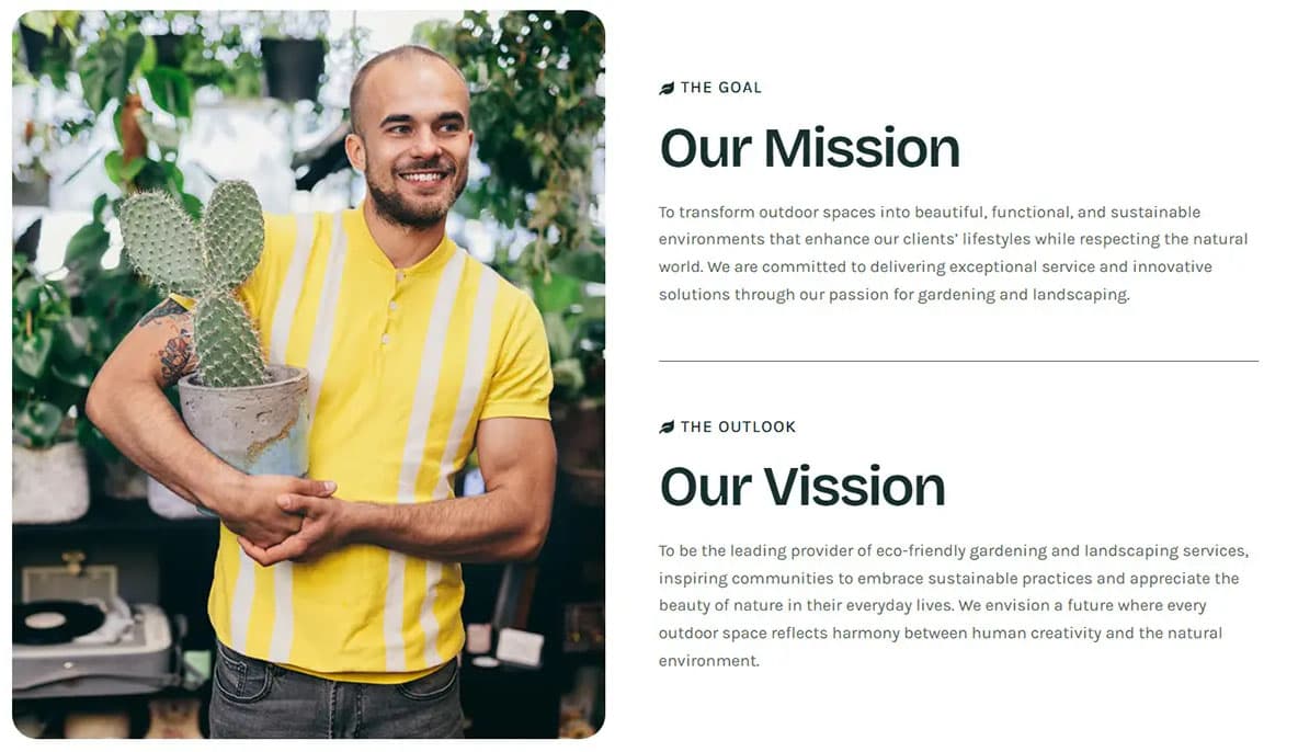 Elementor page before AI translation